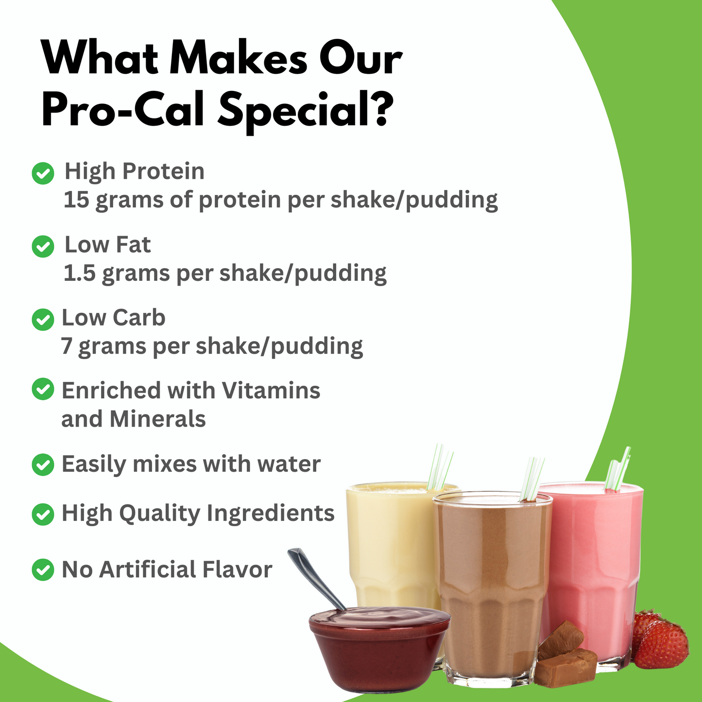 Pro-Cal Pudding & Shake Jar 16.4oz