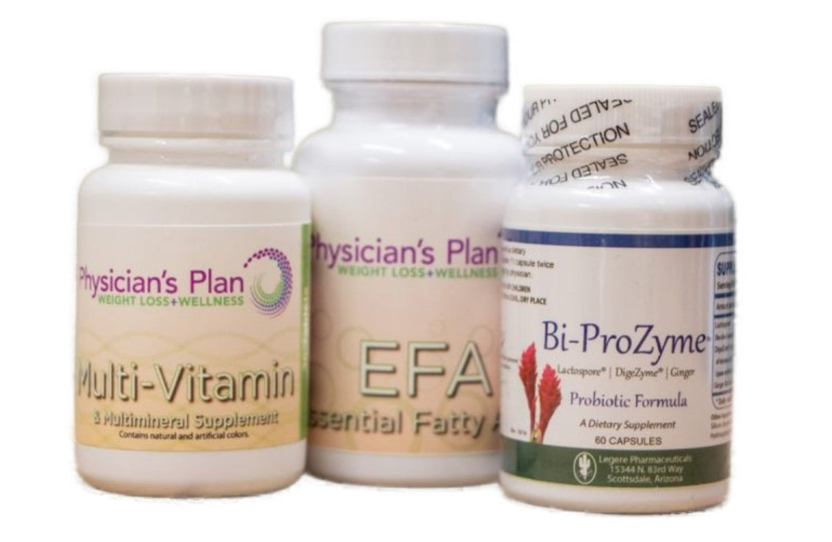 Vitamin Trio Pack Physician’s Plan Weight Loss + Aesthetic + Med Spa