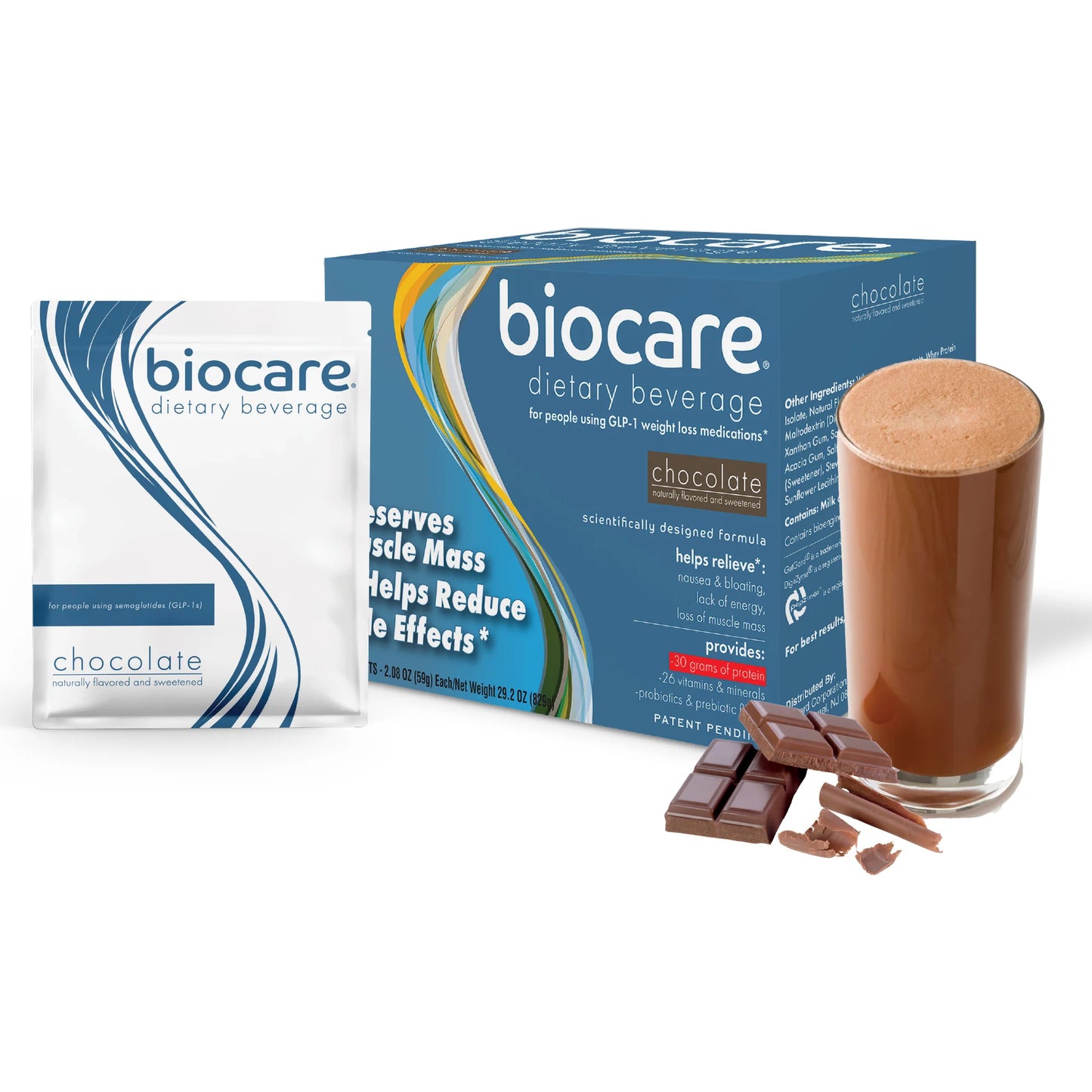 Biocare Protein Shake 30G Protein Chocolate (14-Count)