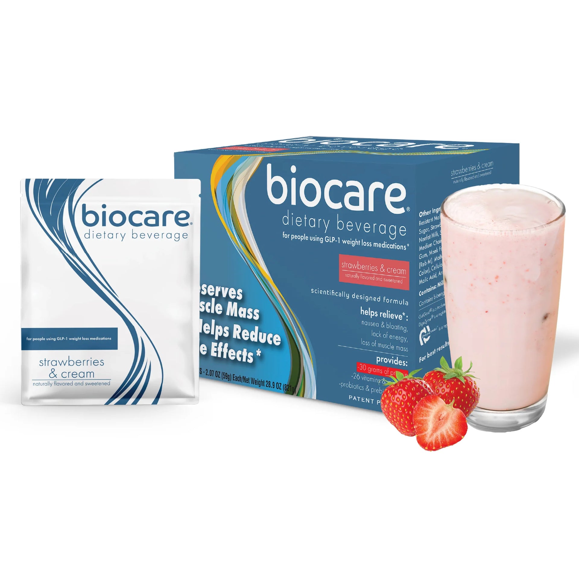 Biocare Protein Shake 30G Protein Strawberry (14-Count) – Physician's Plan Weight Loss + Aesthetic + Med Spa Biocare Protein Shake 30G Protein Strawberry (14-Count) – Physician's Plan Weight Loss + Aesthetic + Med Spa