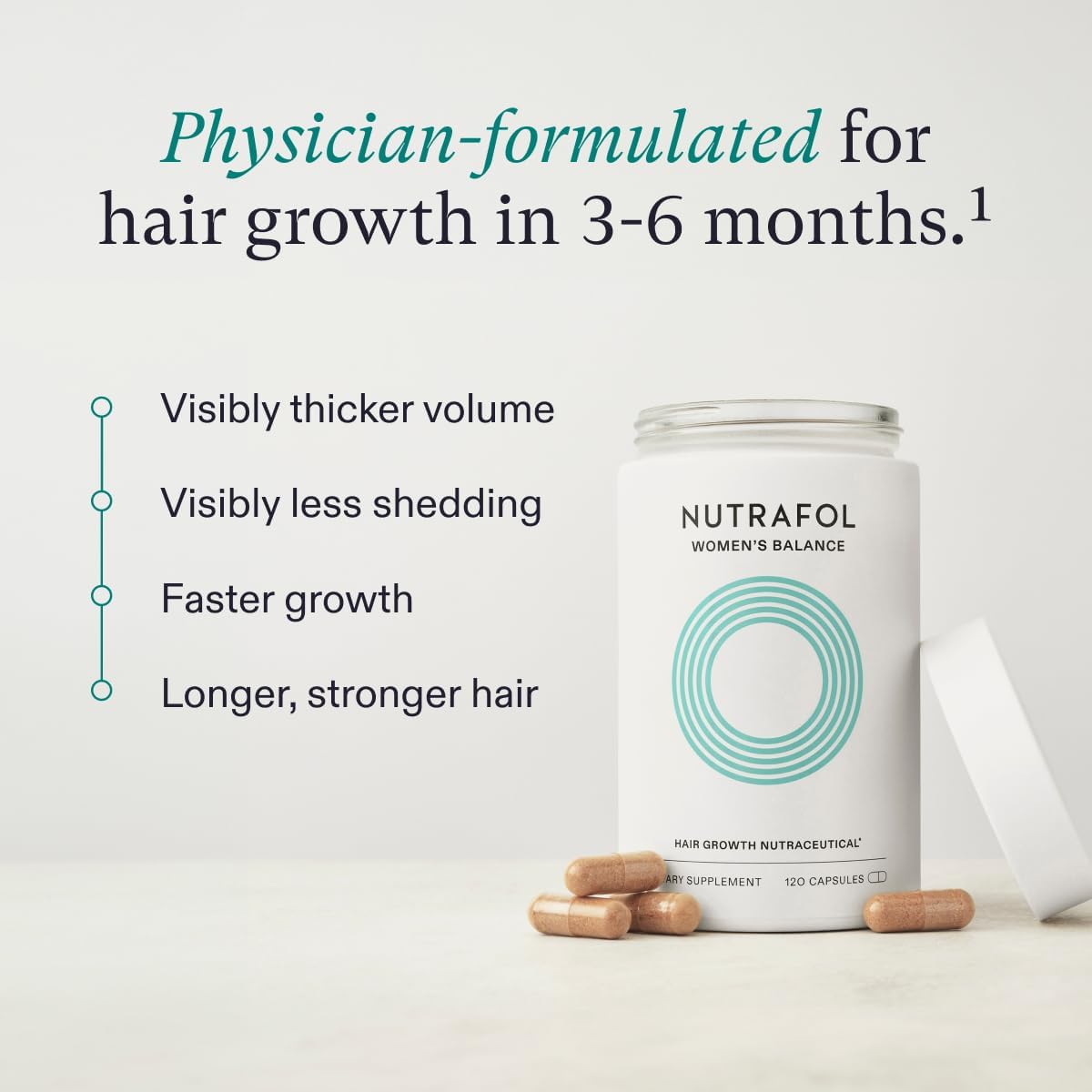 Nutrafol Women's Balance (90-Day Supply) & Hair Growth Serum (30-Day Supply)